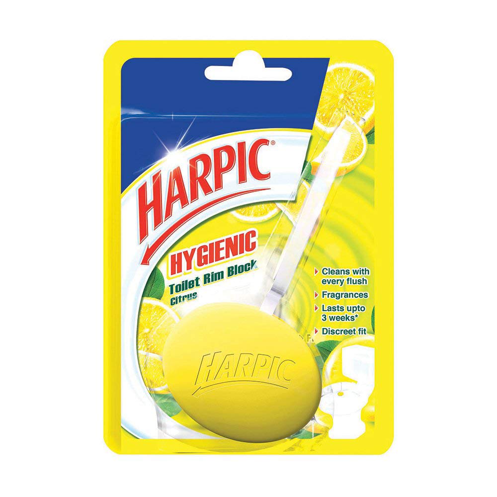 Harpic Hygienic Toilet Rim Block Citrus 26g